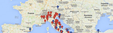 La mappa con una selezione dei Video 2014