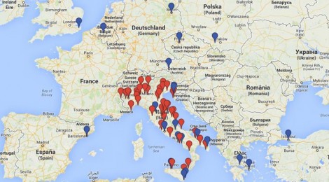 La mappa con una selezione dei Video 2014